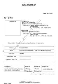 KT3225R26000ZAW28TMA Datasheet Cover