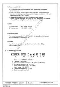 KT3225R26000ZAW28TMA Datasheet Page 10