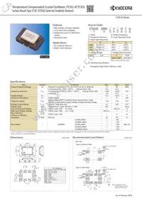 KT5032F12800KAW33TAA Datasheet Cover