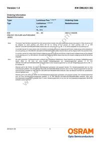 KW DMLN31.SG-6J6K-EBVF46FCBB46-1-200-R18 Datasheet Page 2