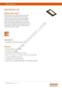 KW HKL531.TE-Z8Q7-EBVFFCBB46-4LZL Datasheet Cover