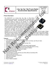 KX003-1077 Datasheet Cover