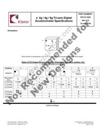 KX112-1042-SR Datasheet Page 15