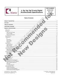KX122-1037 Datasheet Page 2
