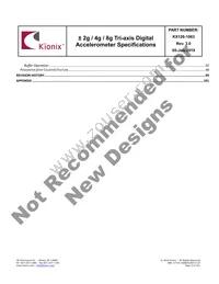 KX126-1063 Datasheet Page 5