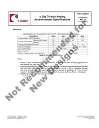 KX220-1071 Datasheet Page 4