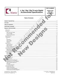 KX224-1053-SR Datasheet Page 2