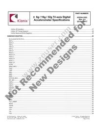 KX224-1053-SR Datasheet Page 3