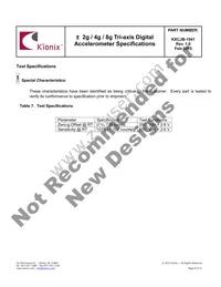 KXCJB-1041-SR Datasheet Page 9
