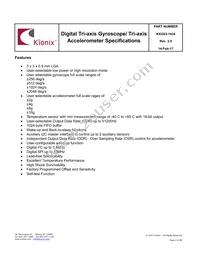 KXG03-1034-FR Datasheet Page 2