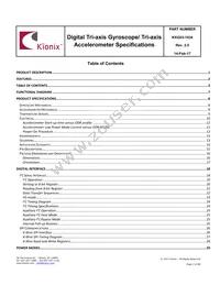 KXG03-1034-FR Datasheet Page 3