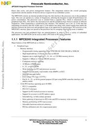 KXPC8240RVV250E Datasheet Page 3