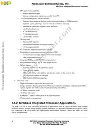 KXPC8240RVV250E Datasheet Page 4