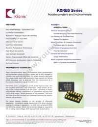 KXRB5-2050-FR Datasheet Cover