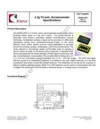 KXSS5-2057-PR Datasheet Cover