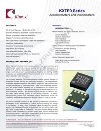 KXTE9-4100 Datasheet Cover