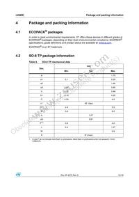 L4949EDTRWTR Datasheet Page 15