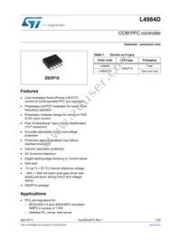 L4984D Datasheet Cover