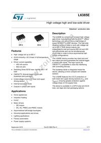 L6385E Datasheet Cover