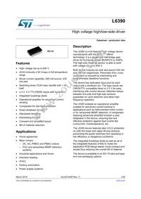 L6390D Datasheet Cover