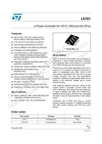 L6701 Datasheet Cover