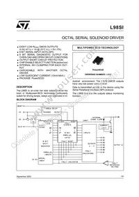 L98SI013TR Datasheet Cover