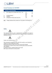 LA 125-P/SP4 Datasheet Page 2