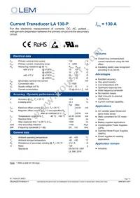 LA 130-P Datasheet Cover