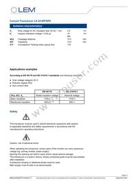 LA 25-NP/SP8 Datasheet Page 2