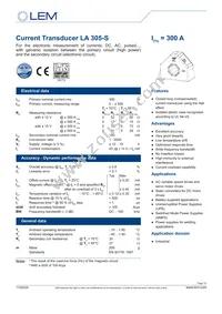 LA 305-S Datasheet Cover