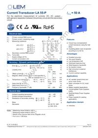 LA 55-P Datasheet Cover