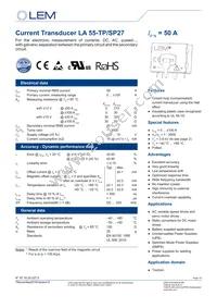 LA 55-TP/SP27 Datasheet Cover