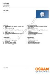 LA A676-Q2T1-1-Z Datasheet Cover