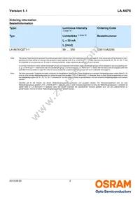 LA A676-Q2T1-1-Z Datasheet Page 2