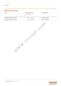 LA B6SP-DBFA-24-G3R3-140-R33-Z Datasheet Page 2