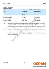LA CP7P-KQKS-W3-0-350-R18 Datasheet Page 2