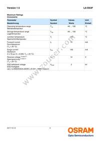 LA E63F-EBGA-24-3A4B-Z Datasheet Page 3