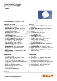 LA E65F-CADA-24-3A4B-Z Datasheet Cover