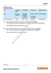 LA E65F-CADA-24-3A4B-Z Datasheet Page 2