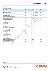 LA E65F-CADA-24-3B5A-Z Datasheet Page 3