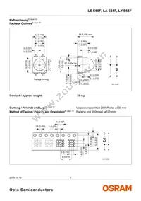 LA E65F-CADA-24-3B5A-Z Datasheet Page 9