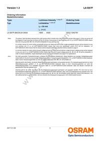 LA E67F-BACA-24-3A4B-Z Datasheet Page 2