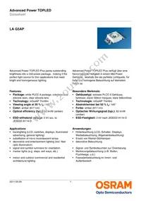 LA G5AP-CZDZ-24-1-100-R18-Z Datasheet Cover