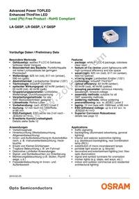 LA G6SP-CBEA-24-1-Z Datasheet Cover