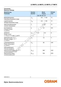 LA M676-R2T1-1-Z Datasheet Page 3