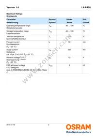 LA P476-R1T1-24 Datasheet Page 3