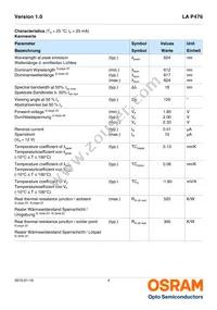 LA P476-R1T1-24 Datasheet Page 4