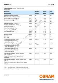 LA P47B-T2V1-24-1-Z Datasheet Page 4