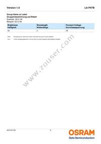 LA P47B-T2V1-24-1-Z Datasheet Page 6