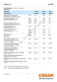 LA T67F-U2AB-24-1-Z Datasheet Page 4